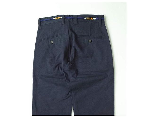 Autre Marque ATELIER BEAUREPAIRE JOSEPH PANT Canvas-Hose Blau Marineblau - Ansicht 7