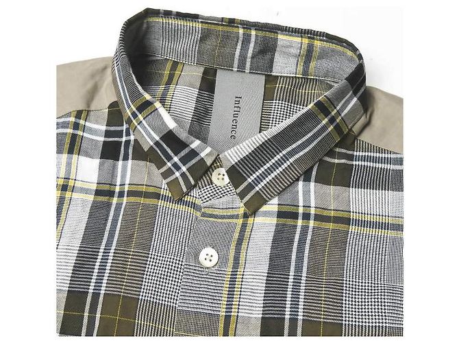 Autre Marque Camicia a maniche corte in misto cotone INFLUENCE x 417 EDIFICE Marrone - vista 4