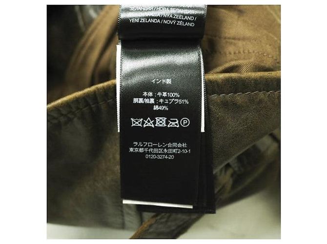Ralph Lauren RRL Leder Motorradjacke Lederjacke Bronze Dunkelbraun - Ansicht 8