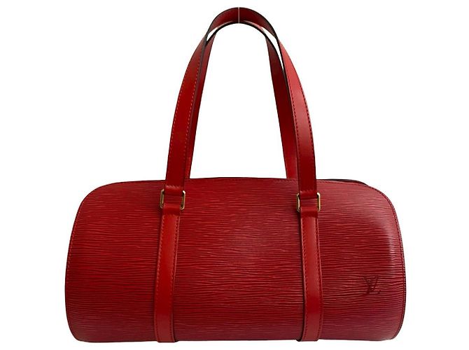 Borsa a mano Soufflot in pelle Epi Louis Vuitton Rosso - vista 2