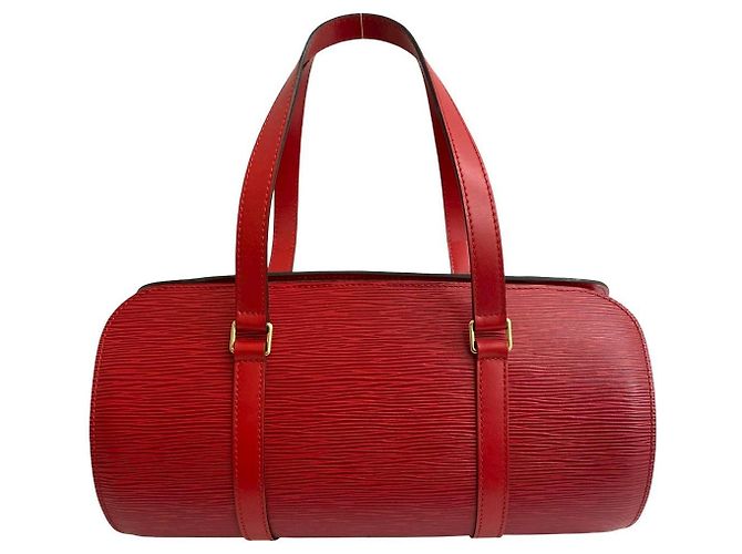 Borsa a mano Soufflot in pelle Epi Louis Vuitton Rosso - vista 4