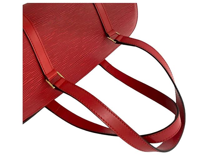 Borsa a mano Soufflot in pelle Epi Louis Vuitton Rosso - vista 5