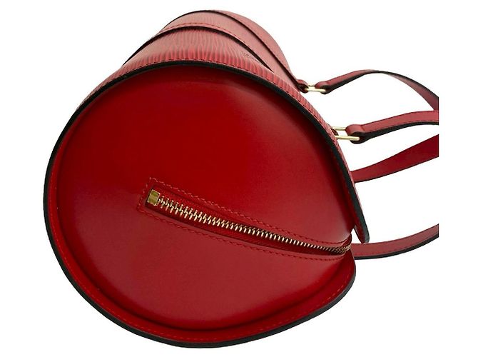 Borsa a mano Soufflot in pelle Epi Louis Vuitton Rosso - vista 7