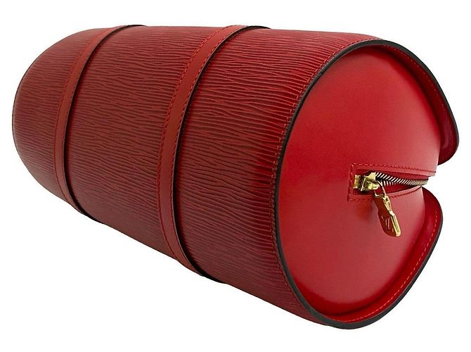 Borsa a mano Soufflot in pelle Epi Louis Vuitton Rosso - vista 9