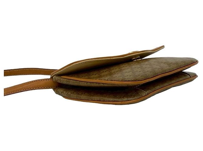 Céline Borsa a tracolla Celine Macadam Triomphe in pelle Marrone - vista 8