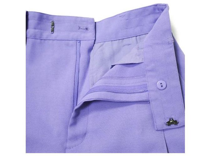 Autre Marque MAISON SPECIAL Color Wide Tapered Pants Polyester Pants Purple - view 5