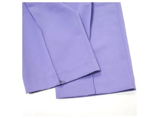 Autre Marque MAISON SPECIAL Color Wide Tapered Pants Polyester Pants Purple - view 7
