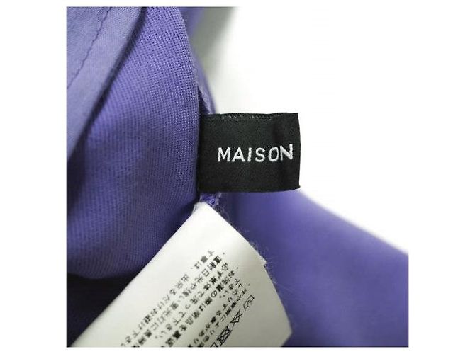Autre Marque MAISON SPECIAL Color Wide Tapered Pants Polyester Pants Purple - view 9