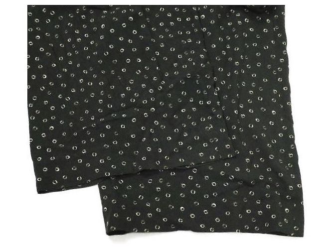 Autre Marque Pantalones anchos de rayón con patrón Komon SACRA Negro - vista 7
