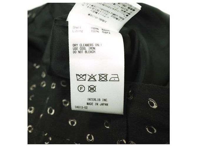 Autre Marque Pantalones anchos de rayón con patrón Komon SACRA Negro - vista 8