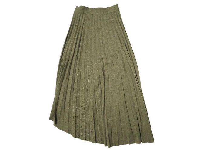 Autre Marque FALDA ENVOLVENTE CON PLEATS LEINWANDE DE POLIÉSTER Multicolor - vista 2