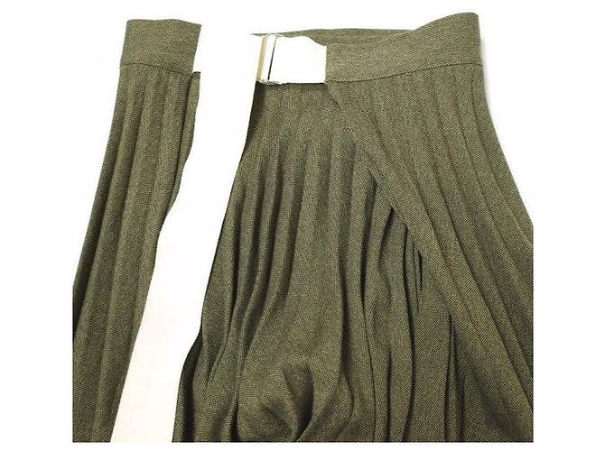 Autre Marque FALDA ENVOLVENTE CON PLEATS LEINWANDE DE POLIÉSTER Multicolor - vista 5