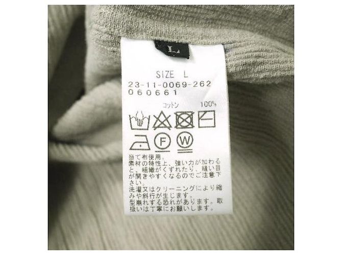 Autre Marque Camisa de algodón con cuello regular International Gallery BEAMS Gris - vista 8