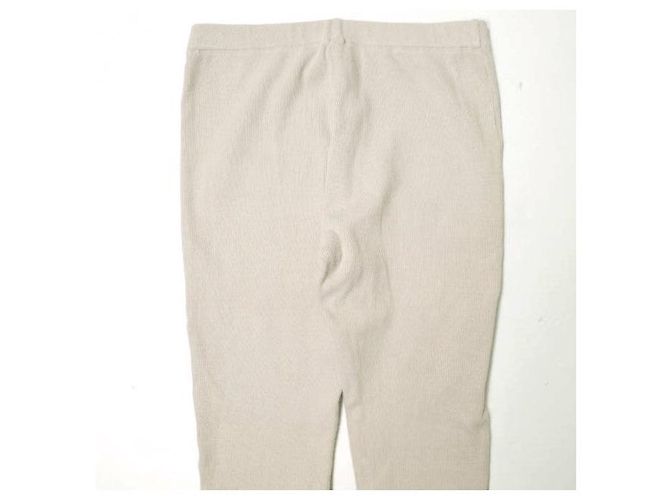 Autre Marque H BEAUTY&YOUTH LEGGINGS RIB Leggings de algodón Beige - vista 5