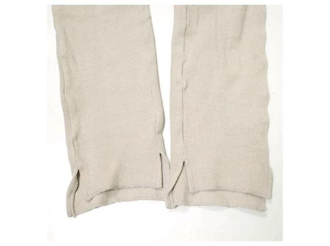 Autre Marque H BEAUTY&YOUTH LEGGINGS RIB Leggings de algodón Beige - vista 6