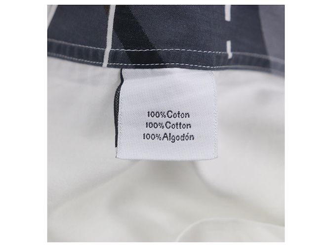 Camisa de algodón gigante Mosaic de Hermès Blanco - vista 7