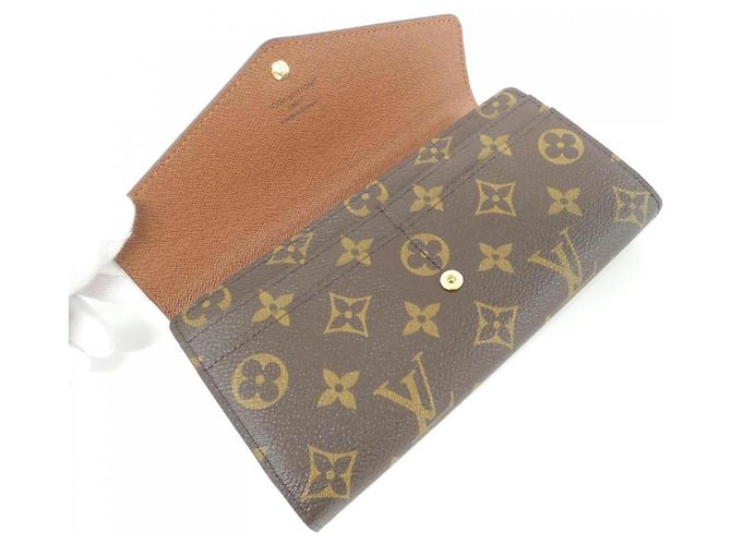 Portafoglio Sarah Monogram Louis Vuitton Marrone - vista 4