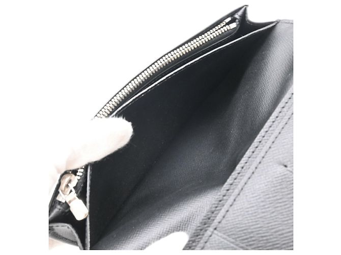 LOUIS VUITTON Portafoglio Bifold Long Brazza in Epi Nero e Nero, Uomo, - vista 11