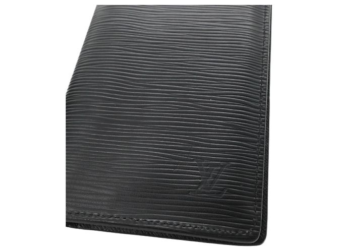 LOUIS VUITTON Portafoglio Bifold Long Brazza in Epi Nero e Nero, Uomo, - vista 2