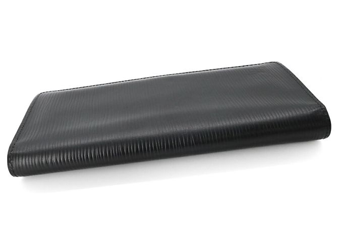 LOUIS VUITTON Portafoglio Bifold Long Brazza in Epi Nero e Nero, Uomo, - vista 4
