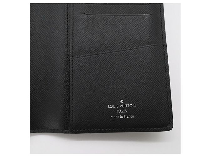 LOUIS VUITTON Portafoglio Bifold Long Brazza in Epi Nero e Nero, Uomo, - vista 5