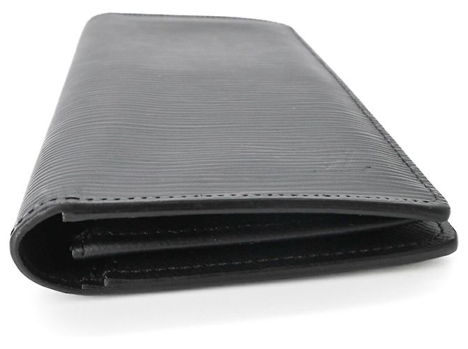 LOUIS VUITTON Portafoglio Bifold Long Brazza in Epi Nero e Nero, Uomo, - vista 6
