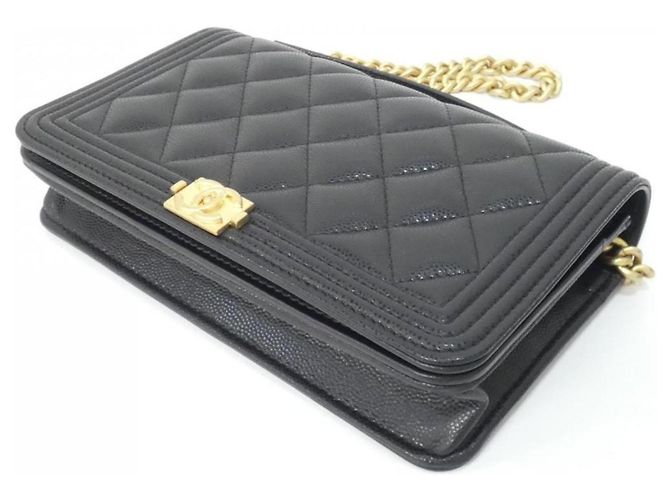 Cadena de billetera Chanel Boy Line Negro - vista 3