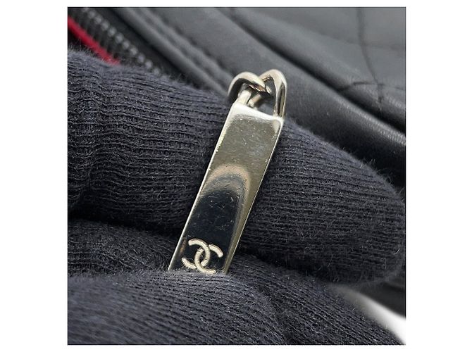 Bolsa de ombro média da linha Cambon da Chanel com couro marcado Coco CHANEL Preto - vista 12