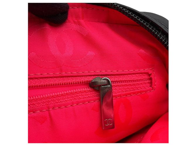 Bolsa de ombro média da linha Cambon da Chanel com couro marcado Coco CHANEL Preto - vista 13