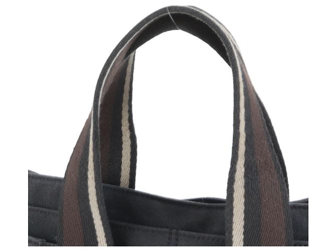 Borsa tote e a spalla in pelle e tela Hermès Troca Horizontal MM nera per uomo Nero - vista 2