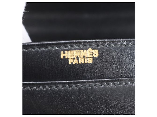 Ring Borsa a spalla in pelle box calf incisa Hermès 〇P per donne Nero - vista 9