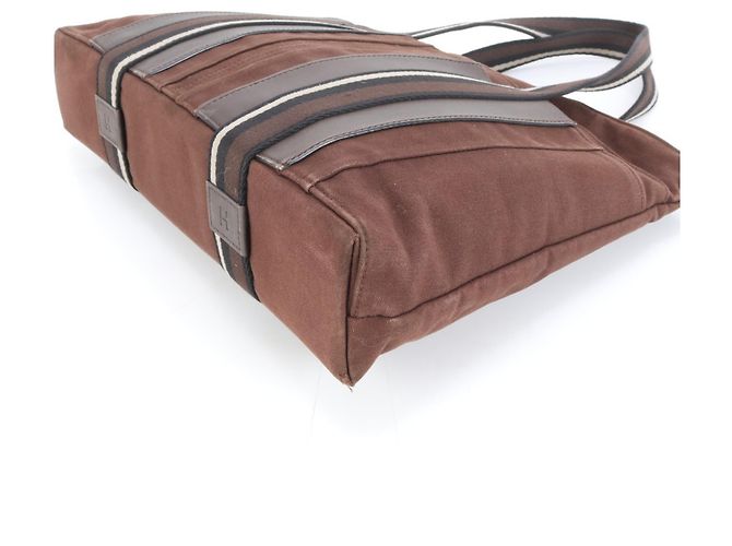 Borsa a spalla in pelle Hermès Troca Horizontal MM marrone da donna - vista 5