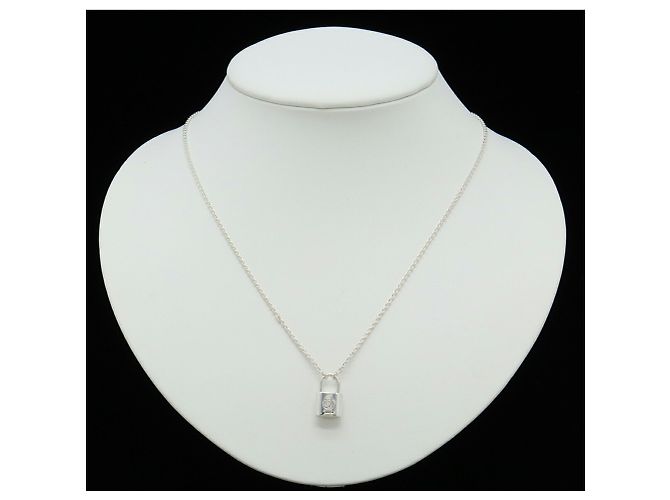 Collar Louis Vuitton Péndulo Silver Lockit UNICEF Plata - Ansicht 8