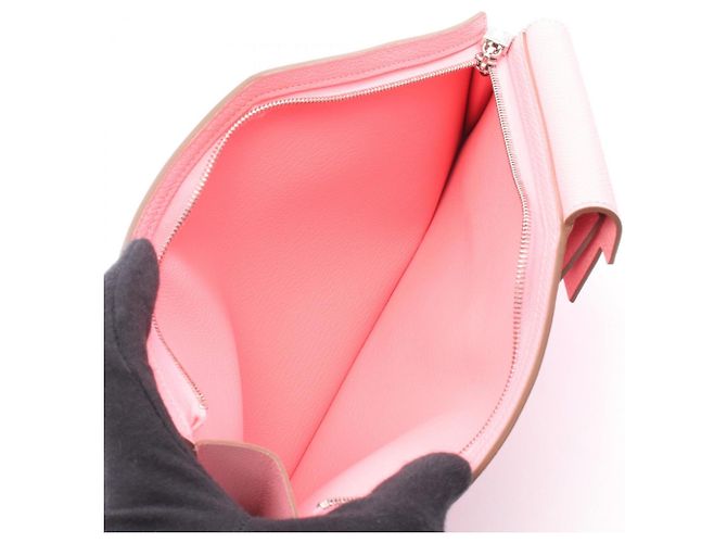 Hermès Kelly Pocket Go Zweite Tasche/Clutch, Epsom-Leder, Damen, Rosa Pink - Ansicht 3