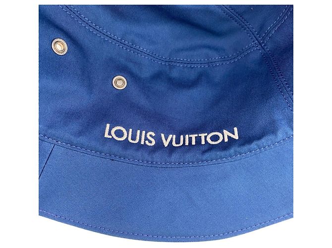 LOUIS VUITTON Bonnet Bucket Hat, Monogram Essentials, Blue, Unisex, - view 9