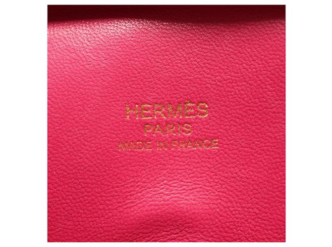 Borsa Hermès Plume Elan, pelle di capra, donna, rosa - vista 4