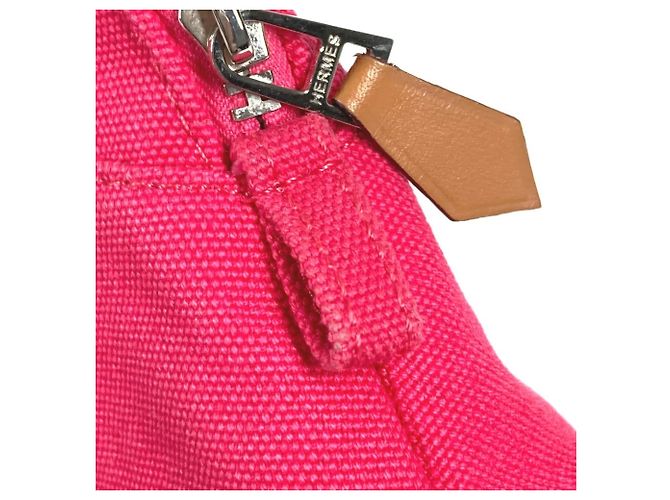 Hermès HERMES Bolide Mini Multi-Pouch Pochette per il Trucco, Cotone, Unisex, Rosa - vista 14