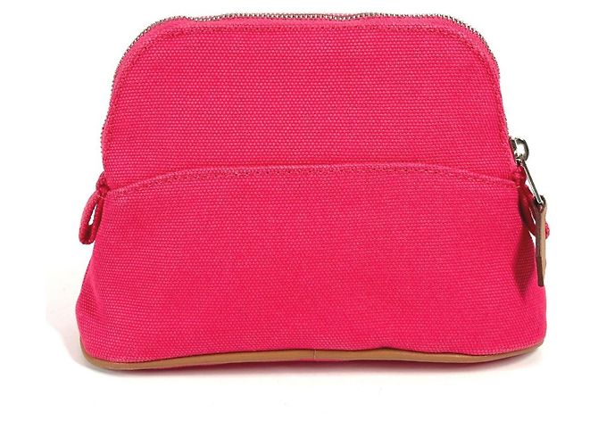 Hermès HERMES Bolide Mini Multi-Pouch Pochette per il Trucco, Cotone, Unisex, Rosa - vista 2