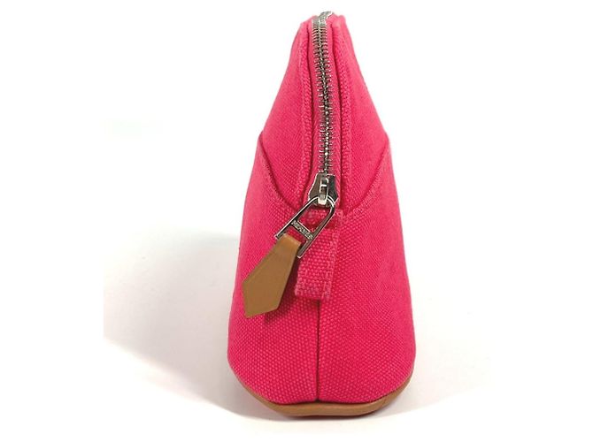 Hermès HERMES Bolide Mini Multi-Pouch Pochette per il Trucco, Cotone, Unisex, Rosa - vista 4