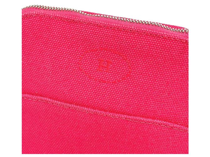 Hermès HERMES Bolide Mini Multi-Pouch Pochette per il Trucco, Cotone, Unisex, Rosa - vista 7