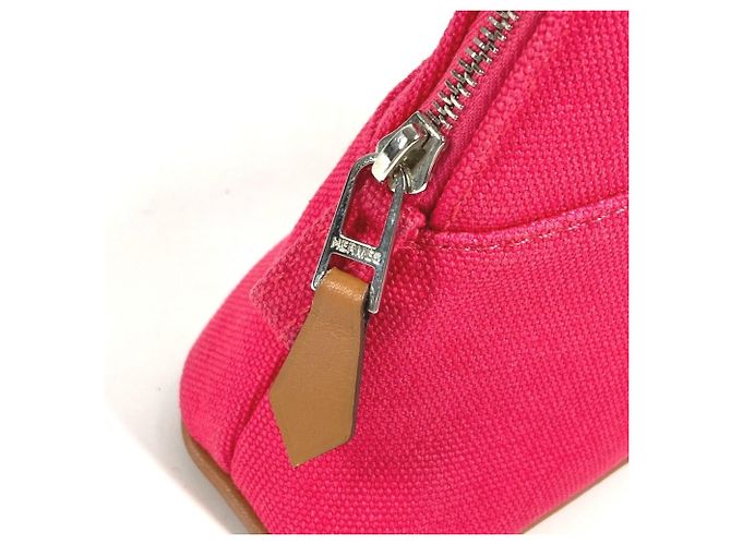 Hermès HERMES Bolide Mini Multi-Pouch Pochette per il Trucco, Cotone, Unisex, Rosa - vista 8