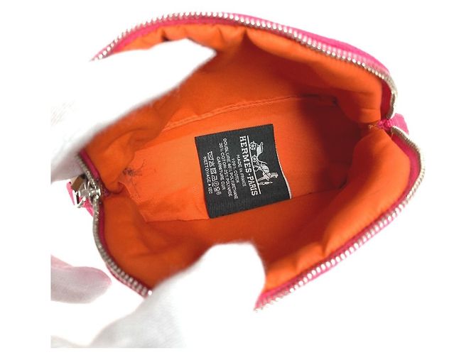 Hermès HERMES Bolide Mini Multi-Pouch Pochette per il Trucco, Cotone, Unisex, Rosa - vista 9