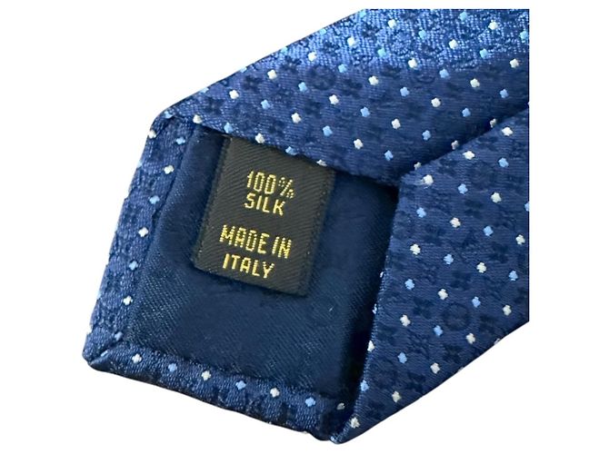 LOUIS VUITTON Monogram Dot Pattern % Silk Tie Navy Men's Navy blue - view 6