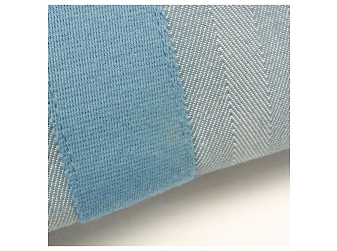Hermès Borsa a mano da donna in cotone e poliestere Hermes Valparaiso PM blu - vista 11
