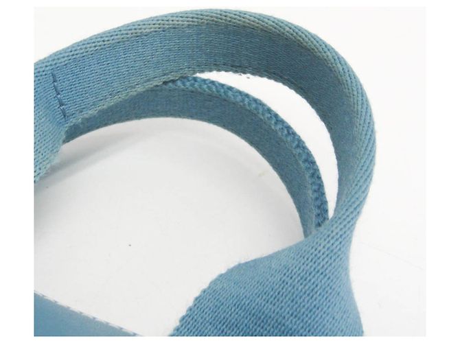 Hermès Borsa a mano da donna in cotone e poliestere Hermes Valparaiso PM blu - vista 12