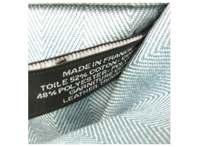 Hermès Borsa a mano da donna in cotone e poliestere Hermes Valparaiso PM blu - vista 19