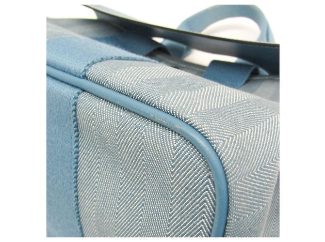 Hermès Borsa a mano da donna in cotone e poliestere Hermes Valparaiso PM blu - vista 6