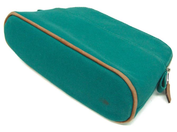 Pochette Mini Donna in Cotone Bolide Hermès Verde - vista 2
