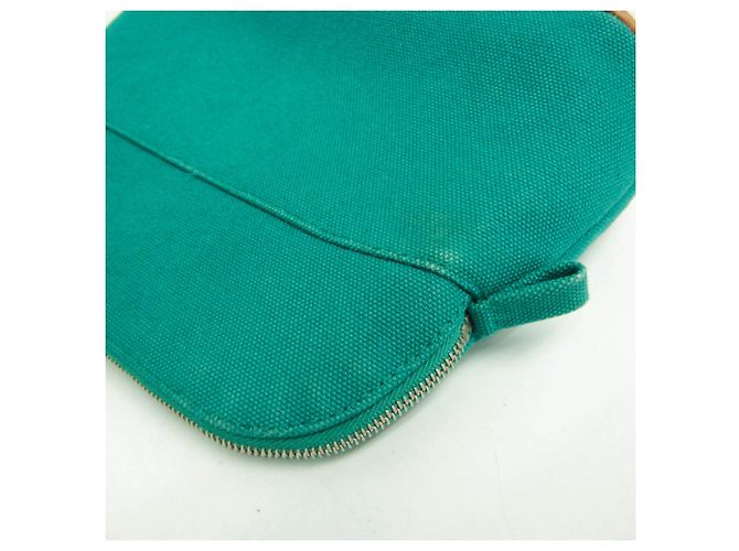 Pochette Mini Donna in Cotone Bolide Hermès Verde - vista 4
