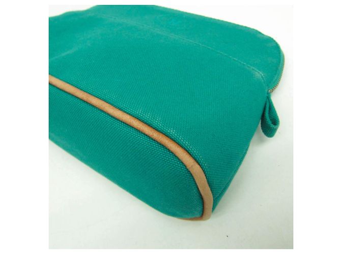 Pochette Mini Donna in Cotone Bolide Hermès Verde - vista 5